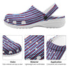 Independence Day USA Print Pattern Clog-grizzshop