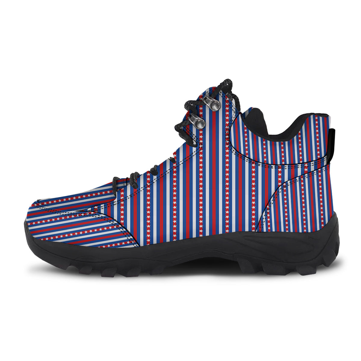 Independence Day USA Print Pattern Hiking Shoes-grizzshop