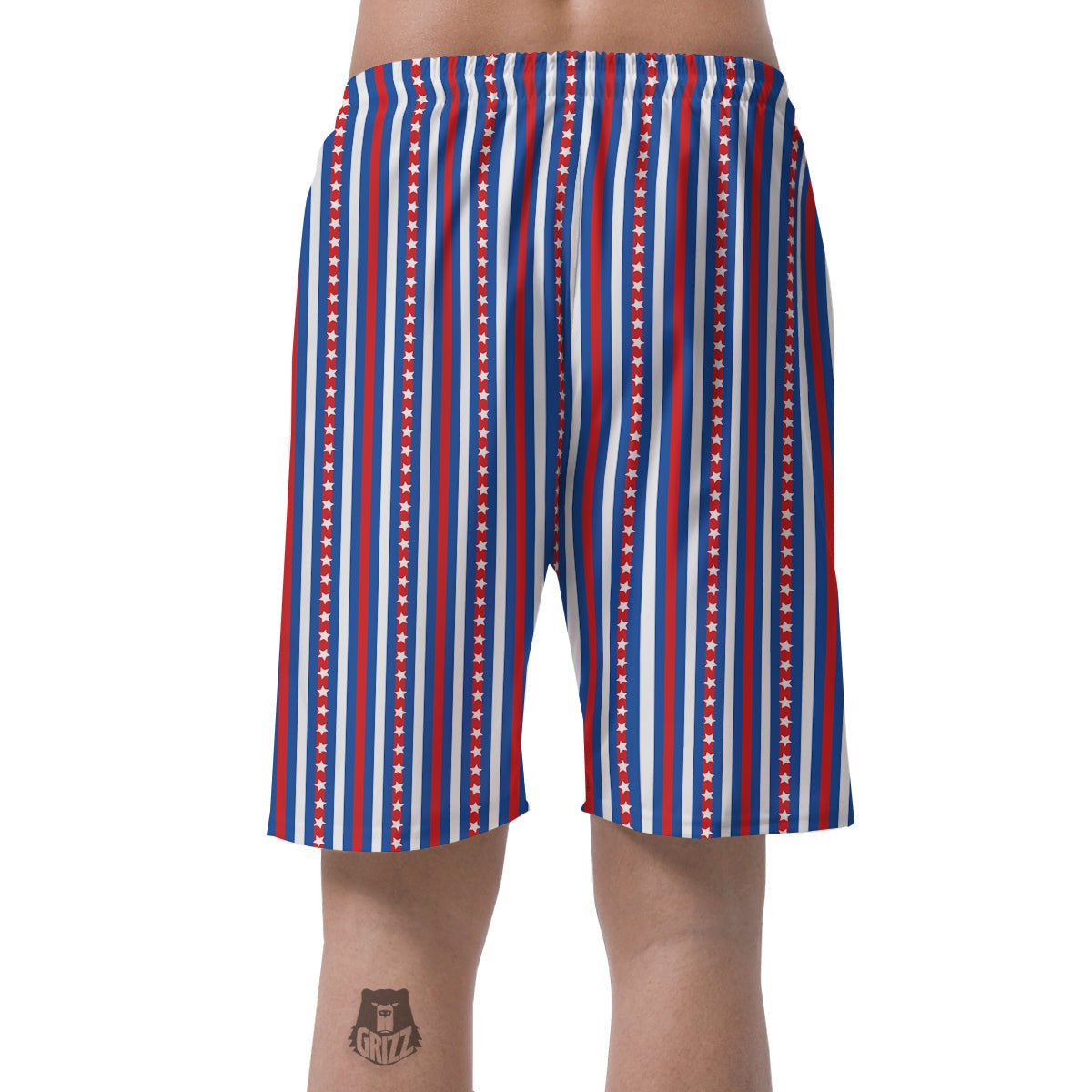 Independence Day USA Print Pattern Men's Shorts-grizzshop