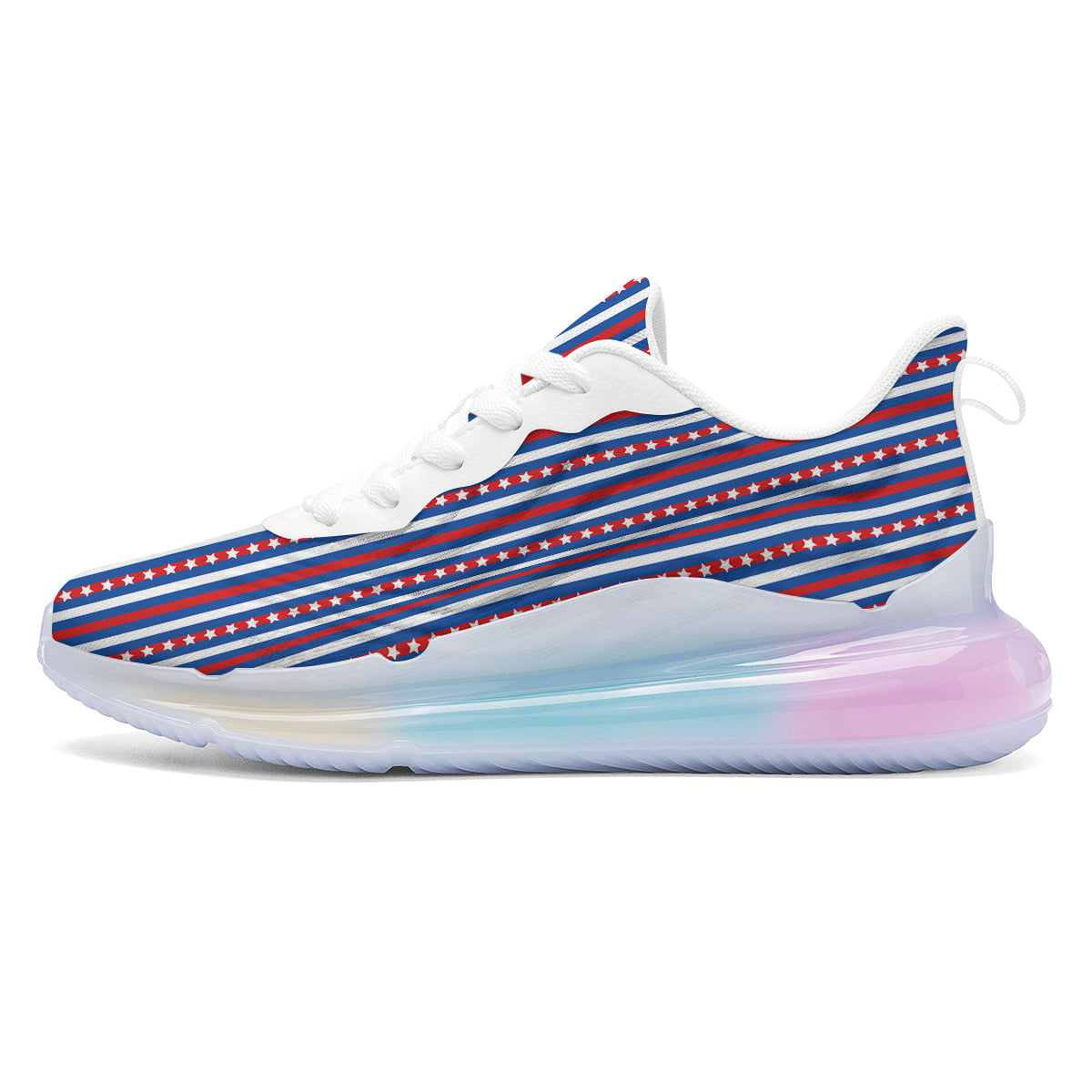 Independence Day USA Print Pattern Running Sneakers-grizzshop