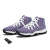 Independence Day USA Print Pattern White Bball Shoes-grizzshop