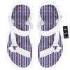 Independence Day USA Print Pattern White Open Toe Sandals-grizzshop