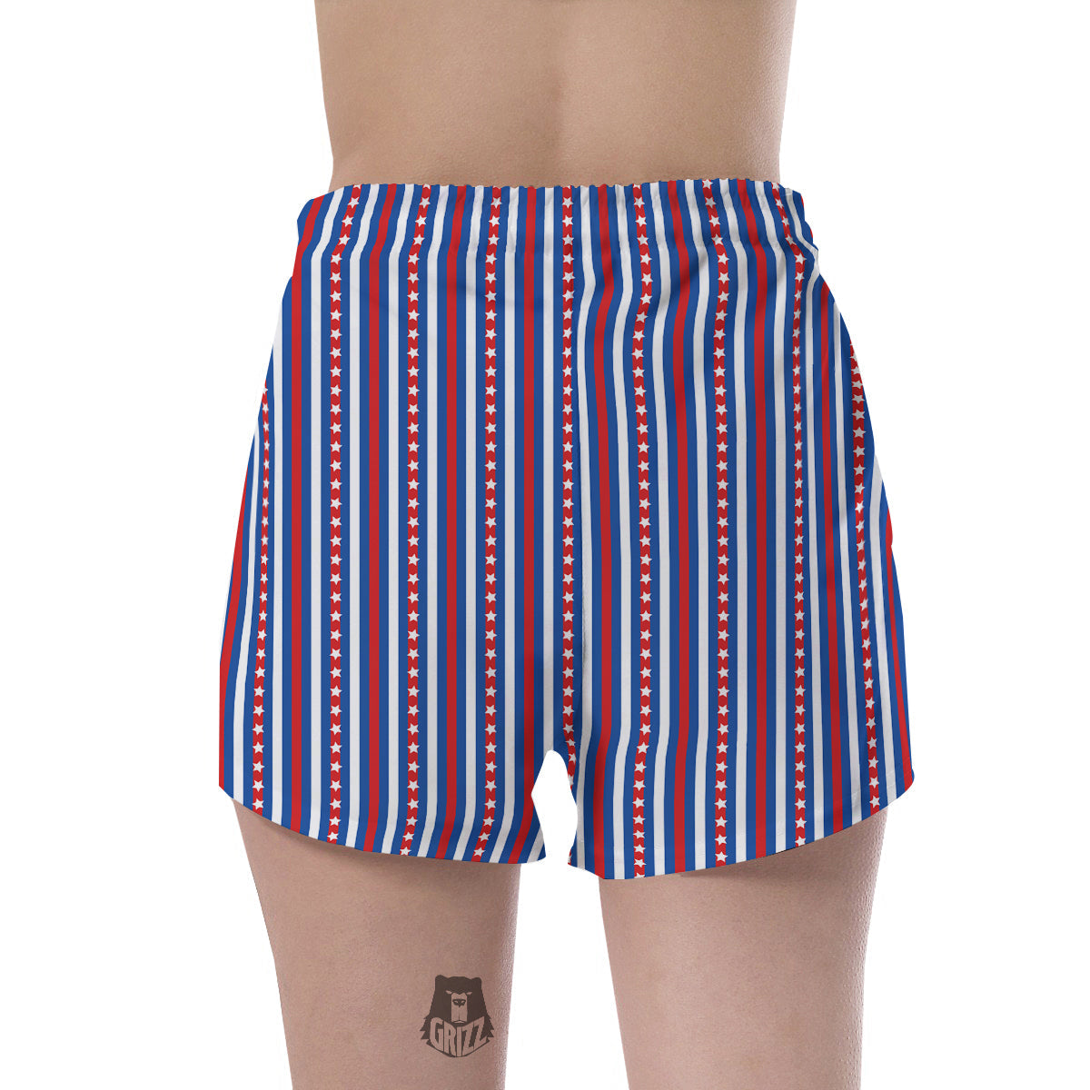 Independence Day USA Print Pattern Women's Shorts-grizzshop