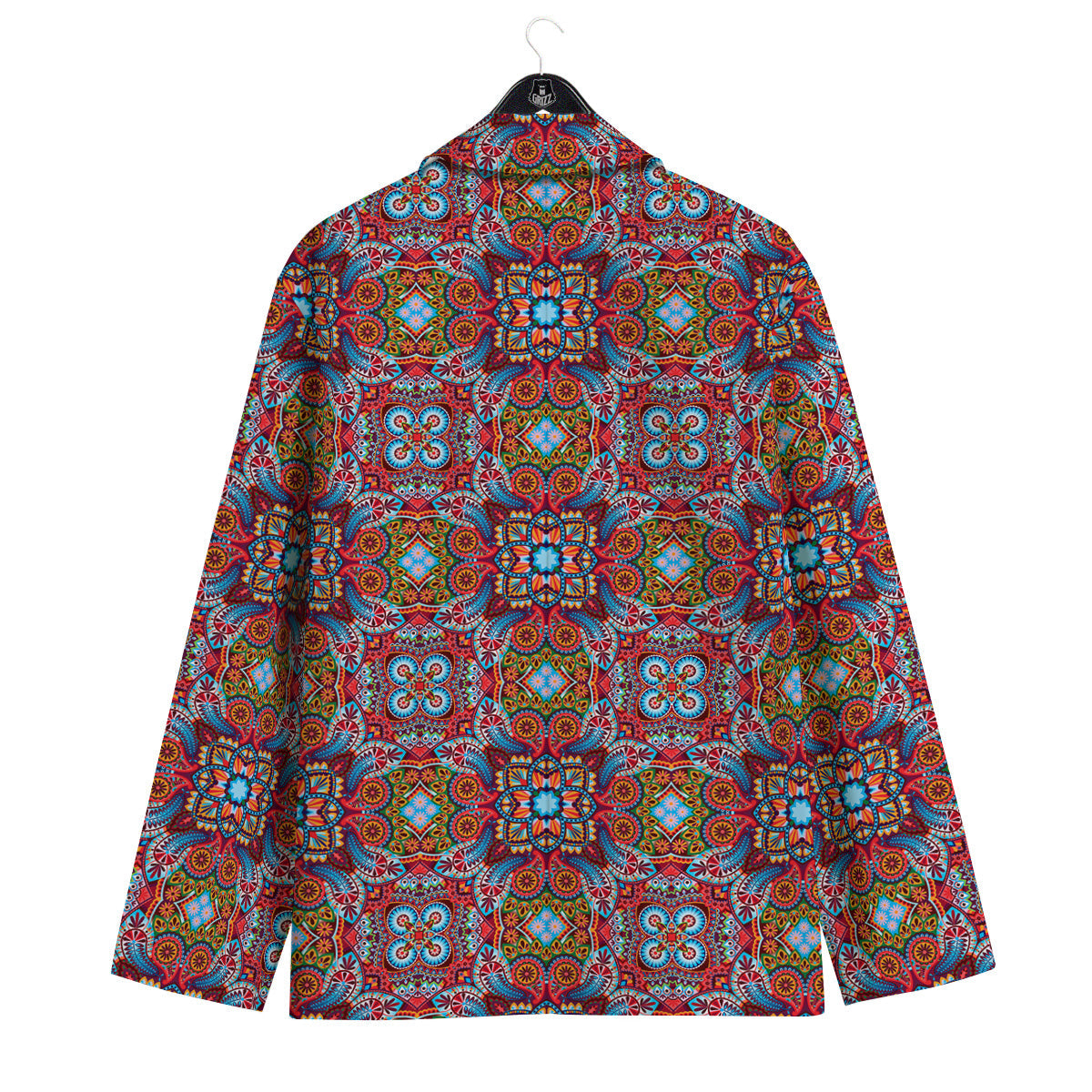 India Paisley Colorful Print Pattern Men's Sport Coat-grizzshop
