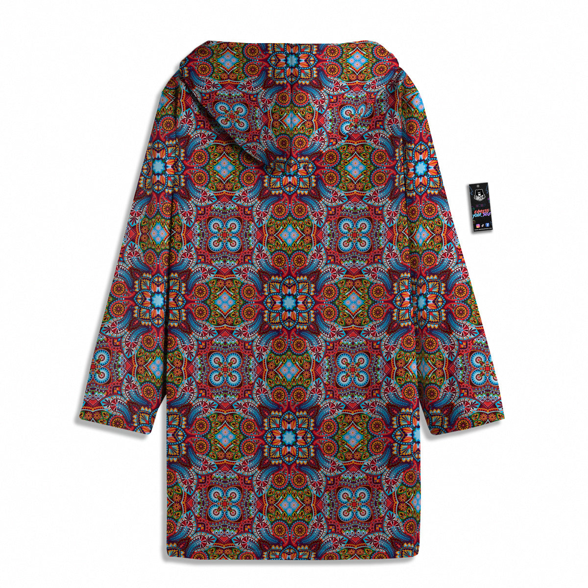 India Paisley Colorful Print Pattern Men's Windbreaker Jacket-grizzshop