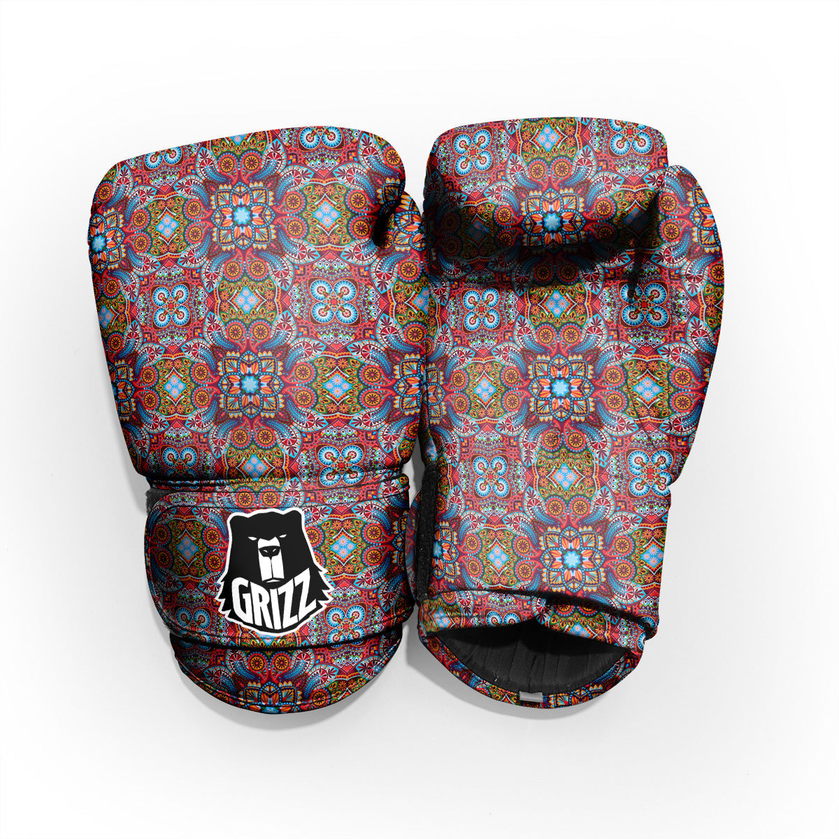 India Paisley Colorful Print Pattern Pro Boxing Glove