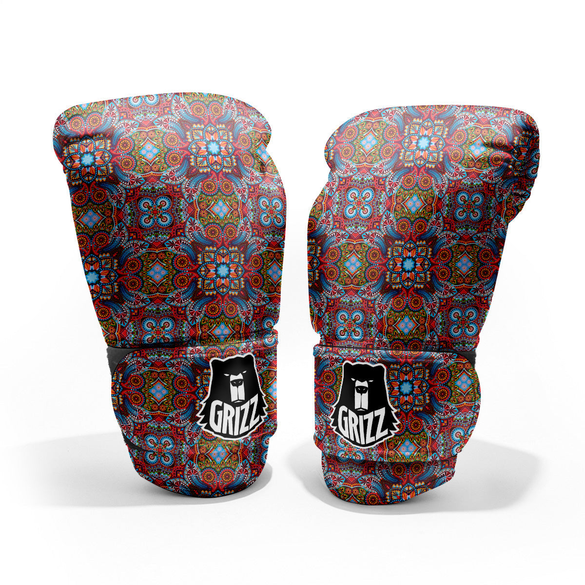 India Paisley Colorful Print Pattern Pro Boxing Glove