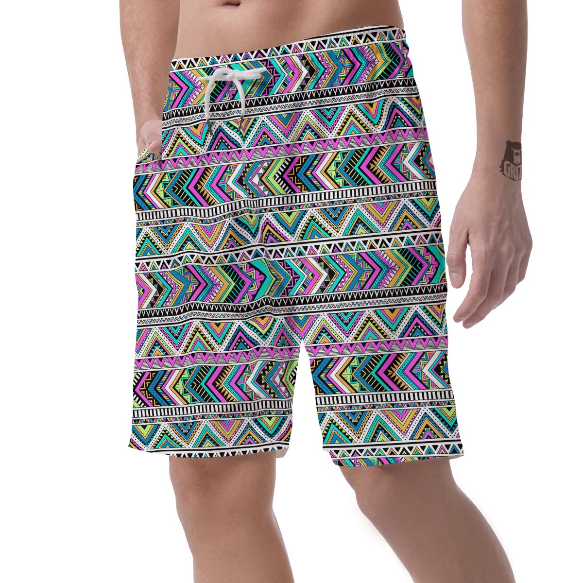 Indian Aztec Men's Shorts-grizzshop