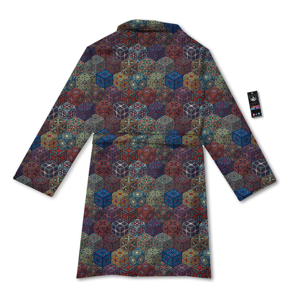 Indian Box Bohemian Print Pattern Bathrobe-grizzshop