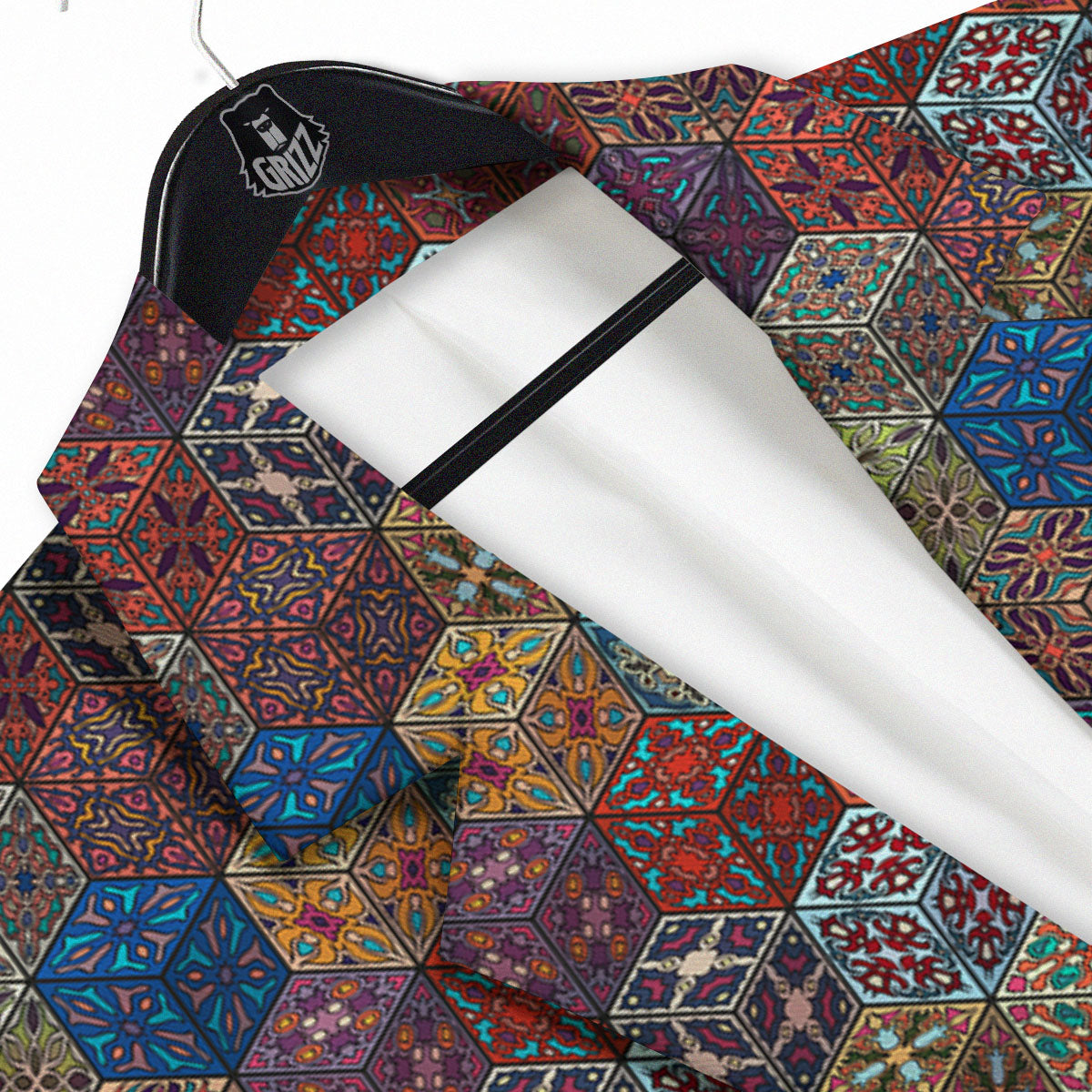 Indian Box Bohemian Print Pattern Men's Sport Coat-grizzshop