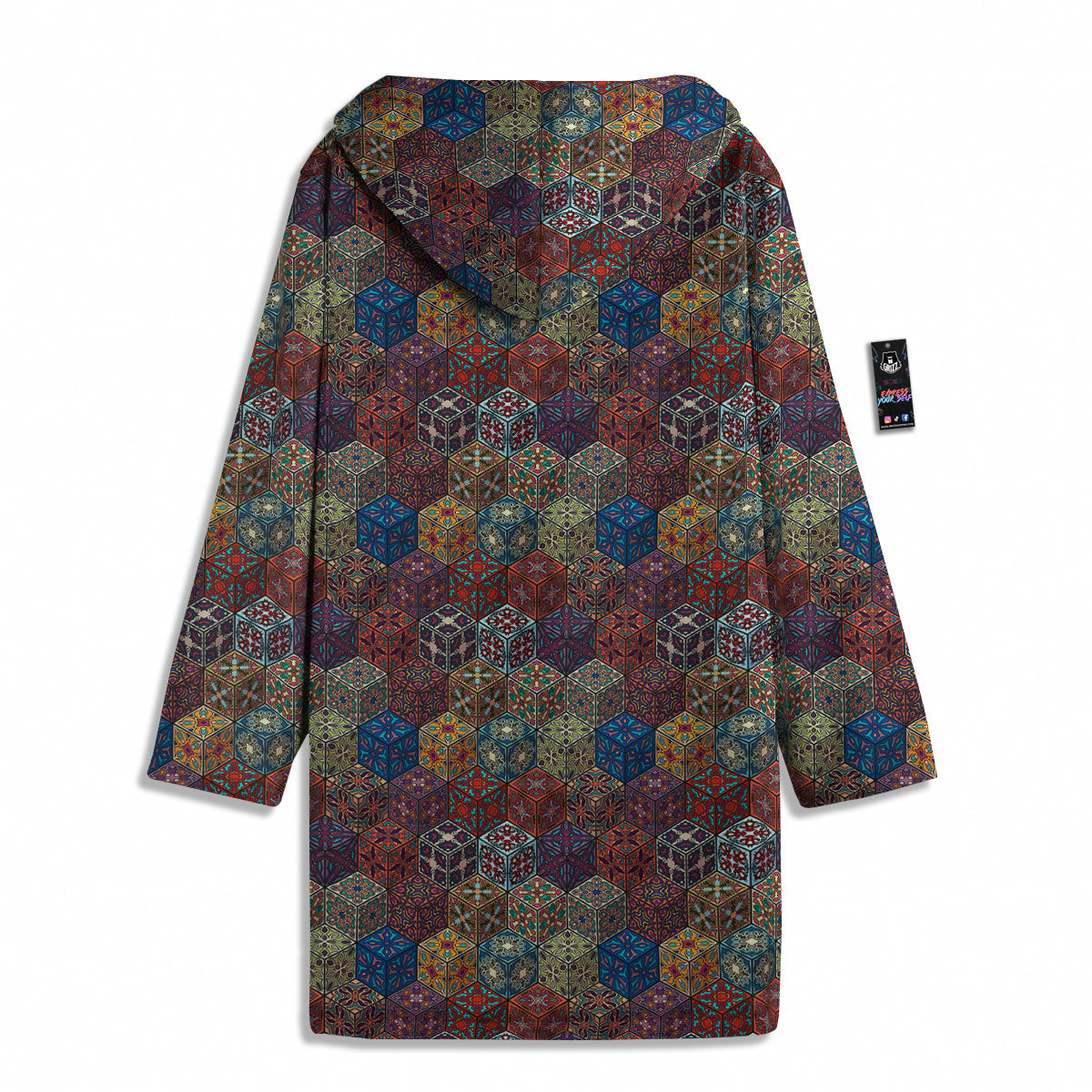 Indian Box Bohemian Print Pattern Men's Windbreaker Jacket-grizzshop