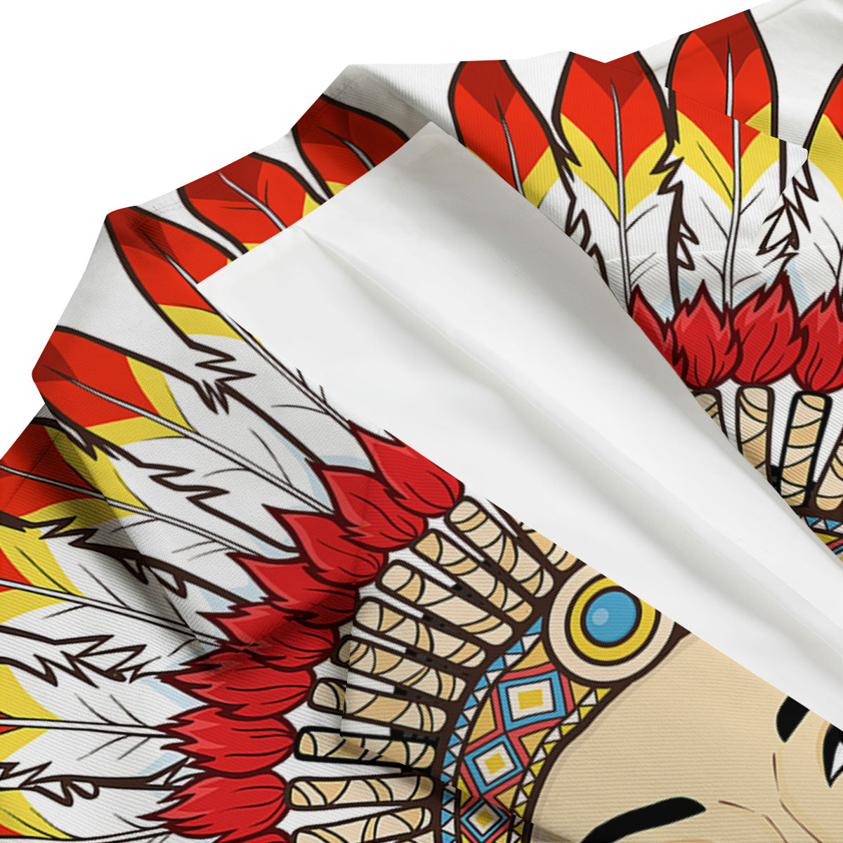 Indian Girl Native American Print Men's Blazer-grizzshop