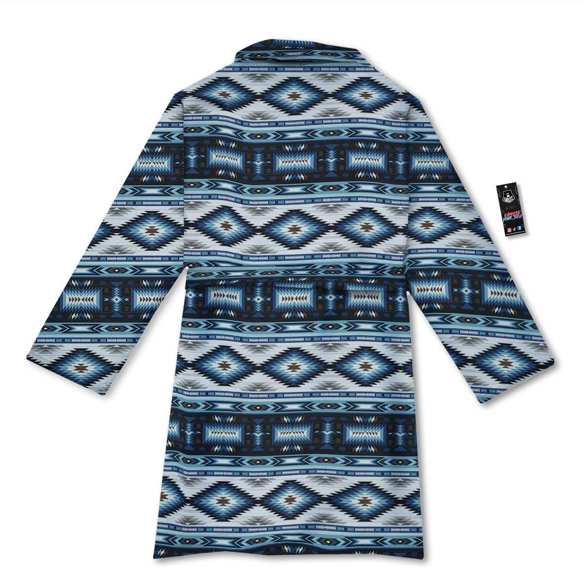 Indian Native American Print Pattern Bathrobe-grizzshop