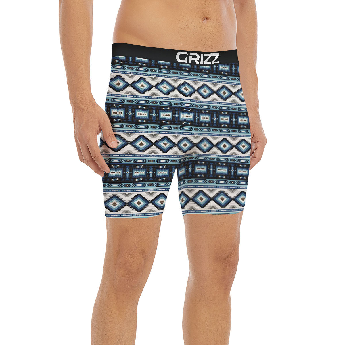 Indian Native American Print Pattern Boxer Briefs-grizzshop
