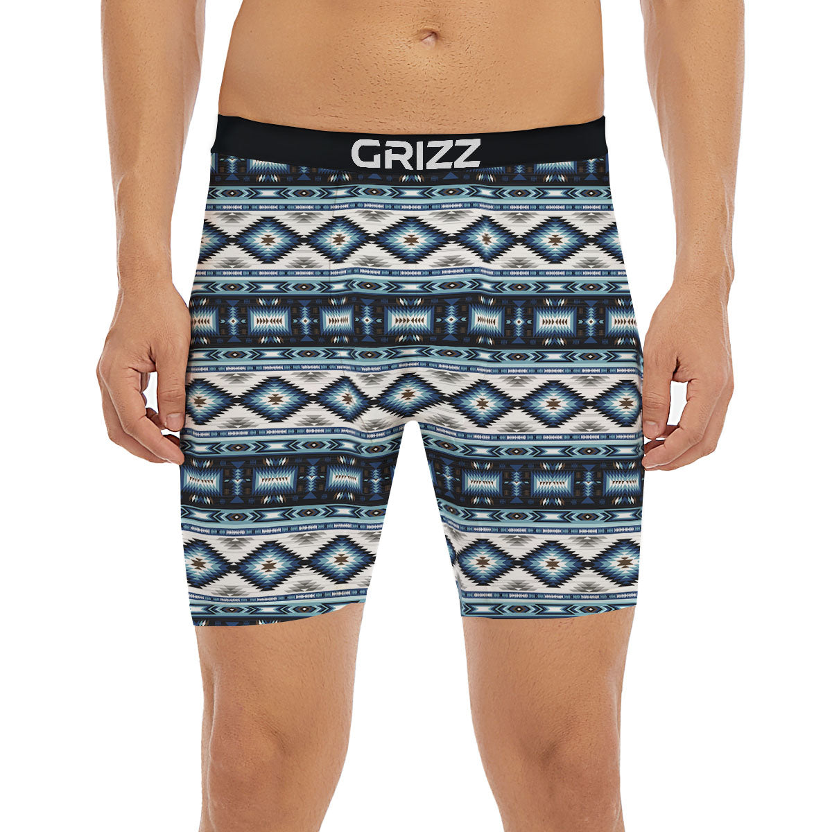 Indian Native American Print Pattern Boxer Briefs-grizzshop
