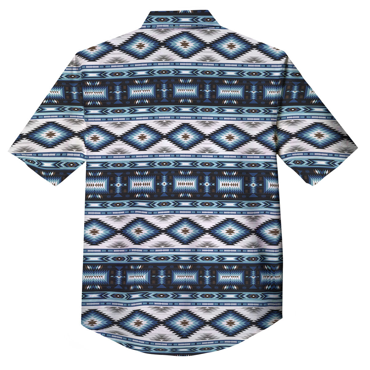 Indian Native American Print Pattern Button Up Shirt-grizzshop
