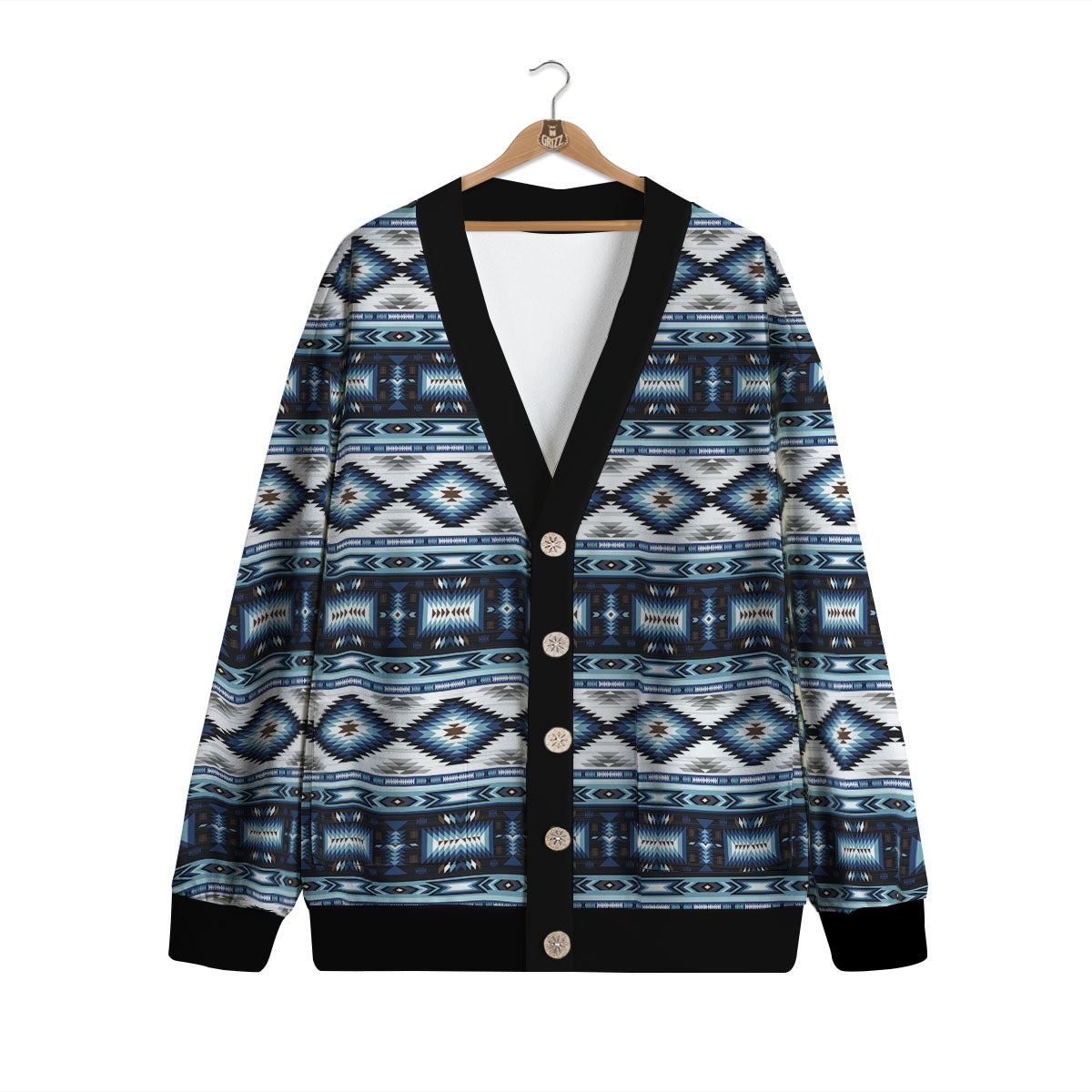 Indian Native American Print Pattern Cardigan-grizzshop