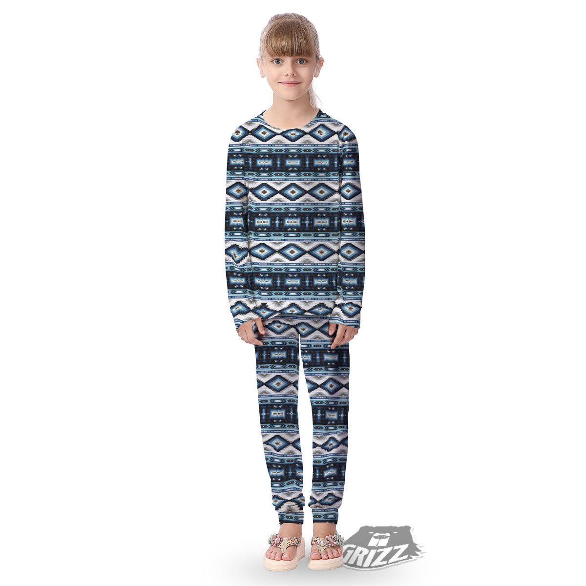 Indian Native American Print Pattern Kid's Pajamas-grizzshop
