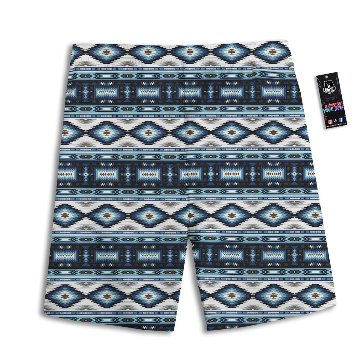 Indian Native American Print Pattern Men's Athletic Shorts