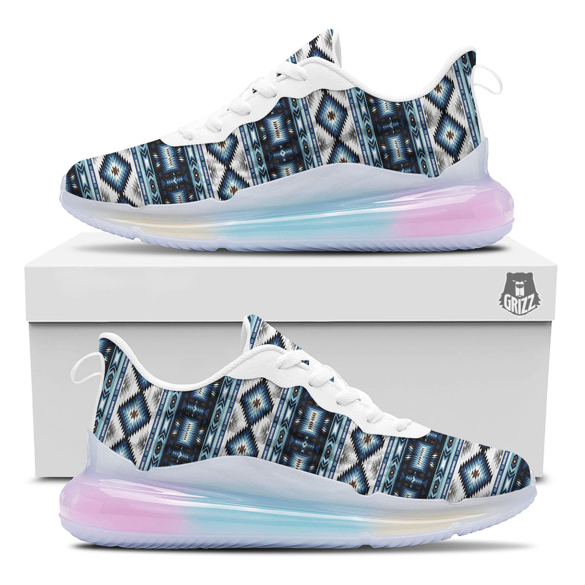 Indian Native American Print Pattern Running Sneakers-grizzshop