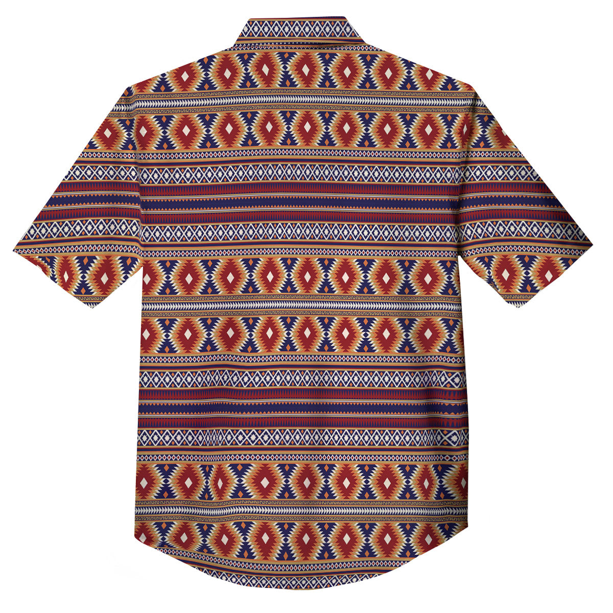 Indian Native Tribal Print Pattern Button Up Shirt-grizzshop