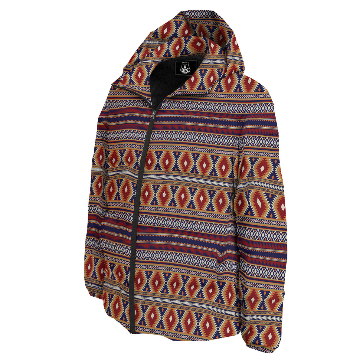 Indian Native Tribal Print Pattern Down Jacket-grizzshop