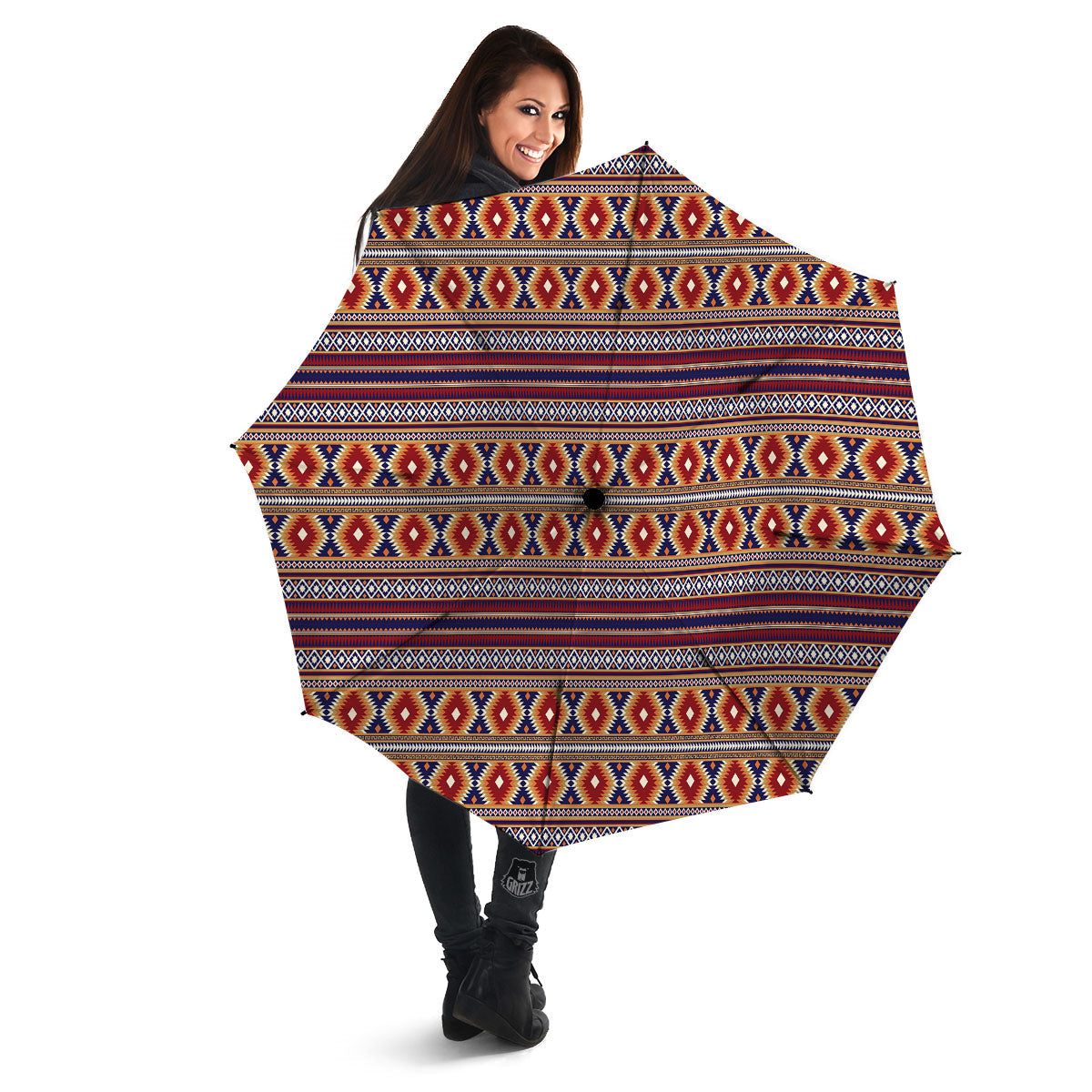 Indian Native Tribal Print Pattern Umbrella-grizzshop