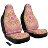 Indian Paisley Bandana Pink Print Car Seat Covers-grizzshop