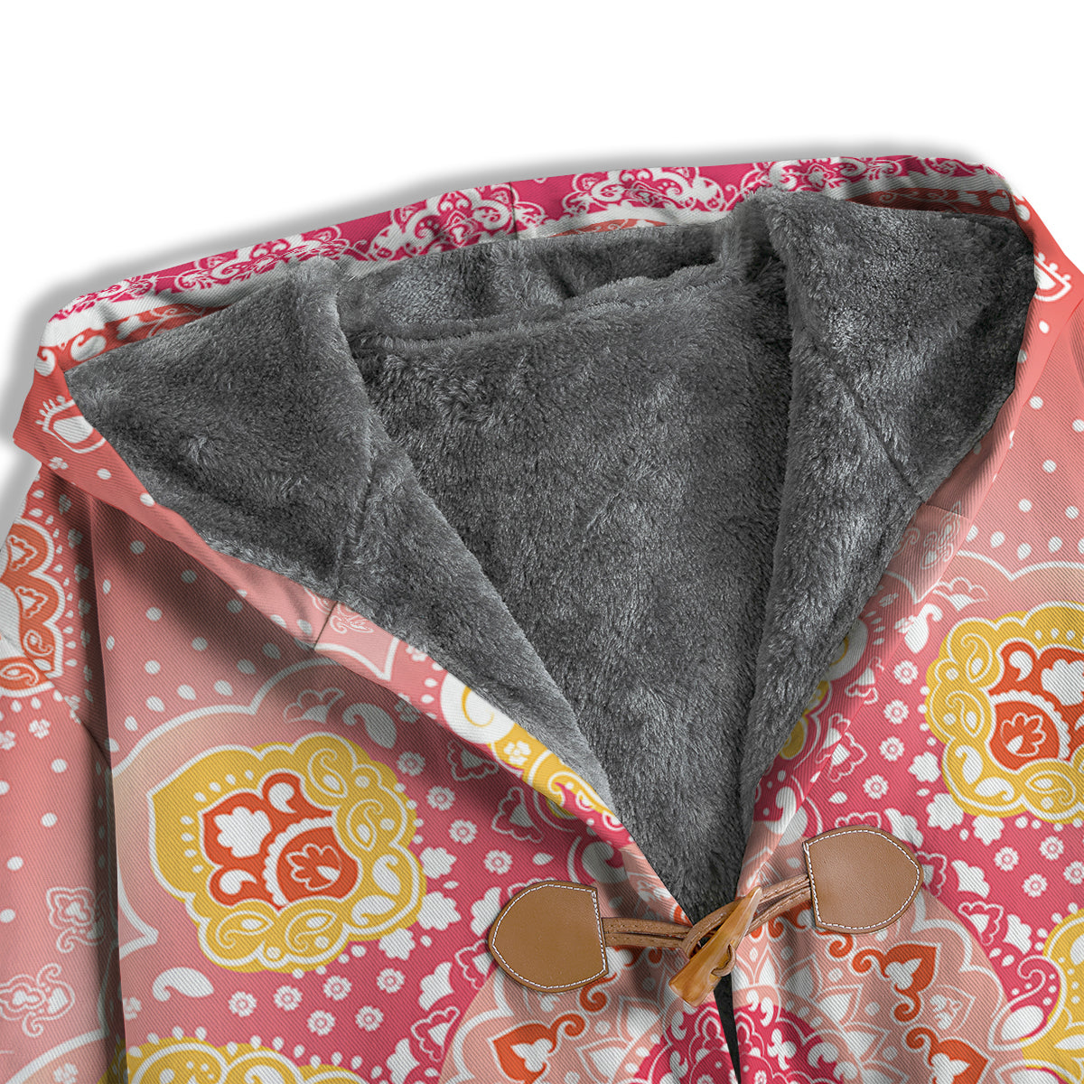 Indian Paisley Bandana Pink Print Men's Windbreaker Jacket-grizzshop