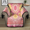 Indian Paisley Bandana Pink Print Recliner Protector-grizzshop