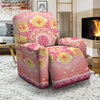 Indian Paisley Bandana Pink Print Recliner Slipcover-grizzshop