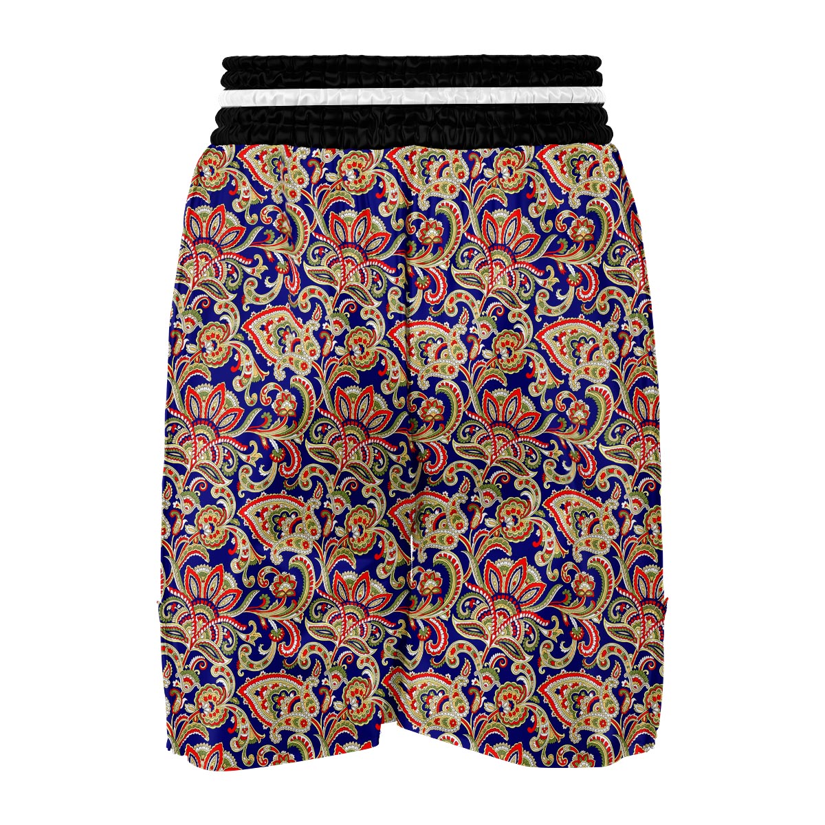 Indian Paisley Boxing Shorts-grizzshop