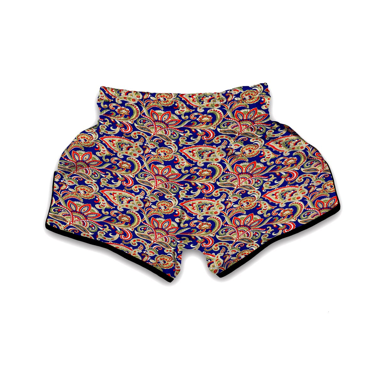 Indian Paisley Muay Thai Boxing Shorts-grizzshop