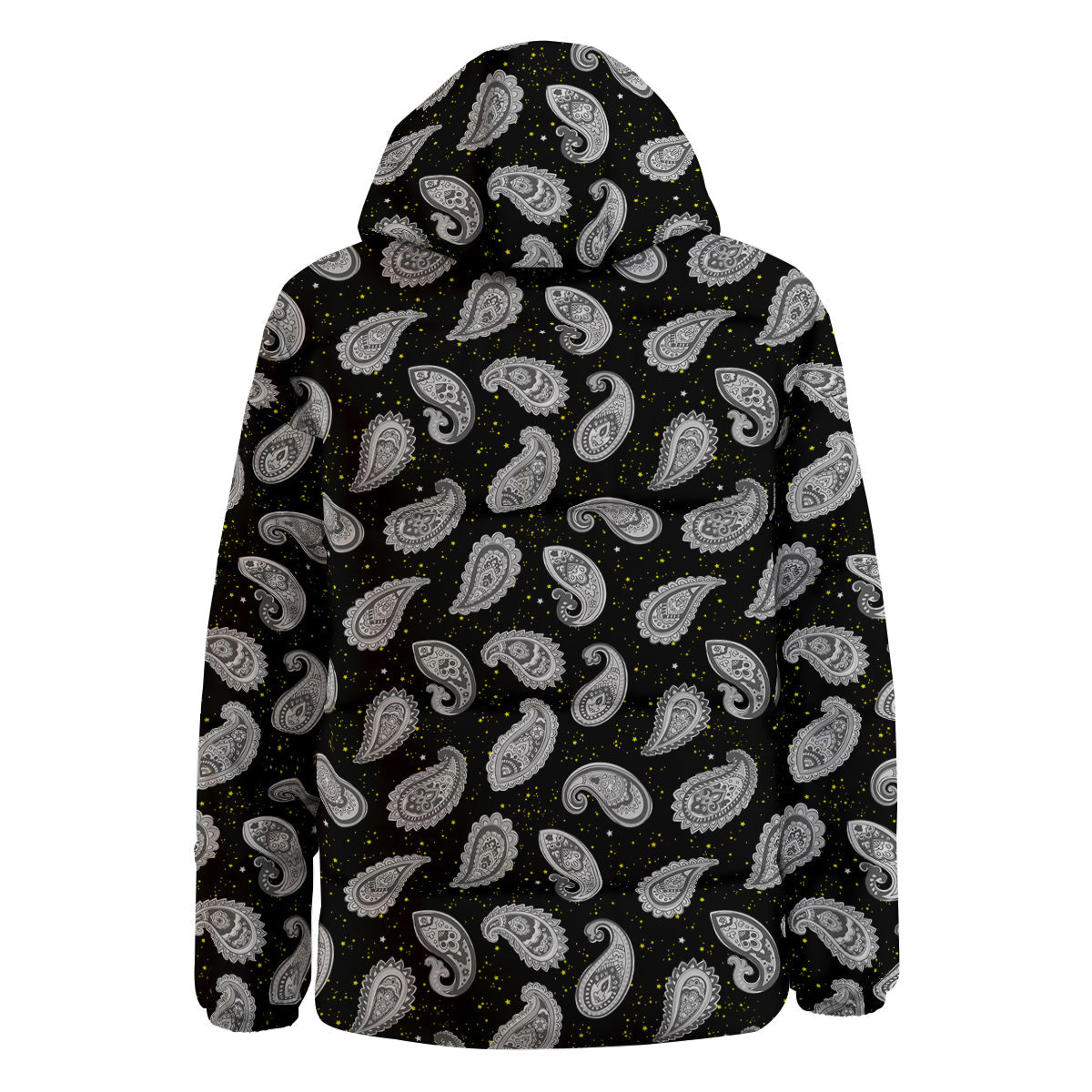 Indian Rug Tribal And Yellow Star Print Pattern Down Jacket-grizzshop