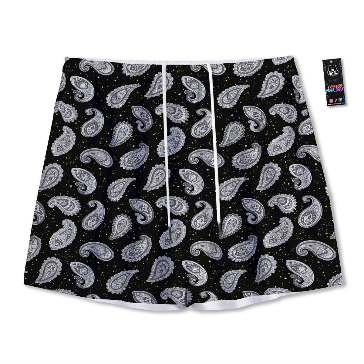 Milky Way Deep Space Print Mesh Shorts
