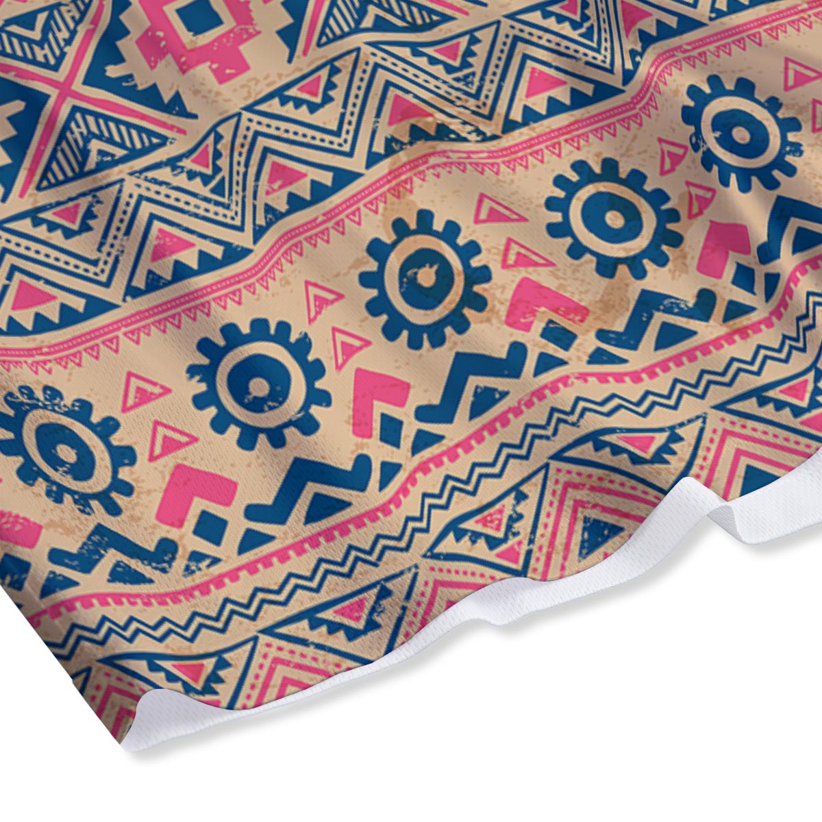 Indian Tribal Native Print Pattern Mesh Shorts