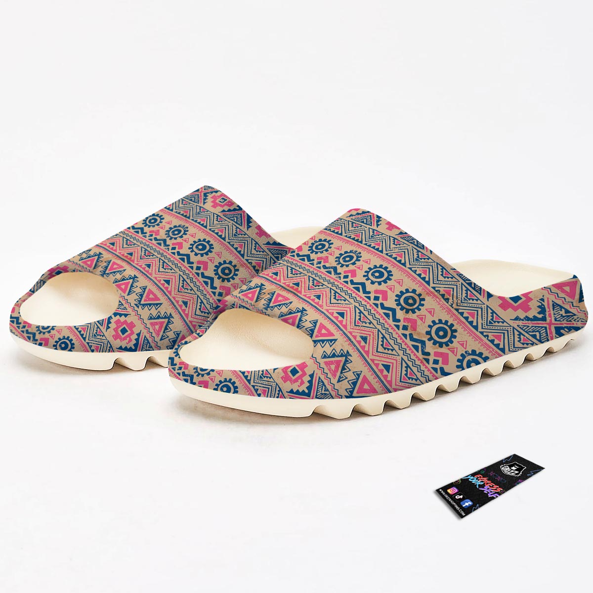 Indian Tribal Native Print Pattern Sandals-grizzshop