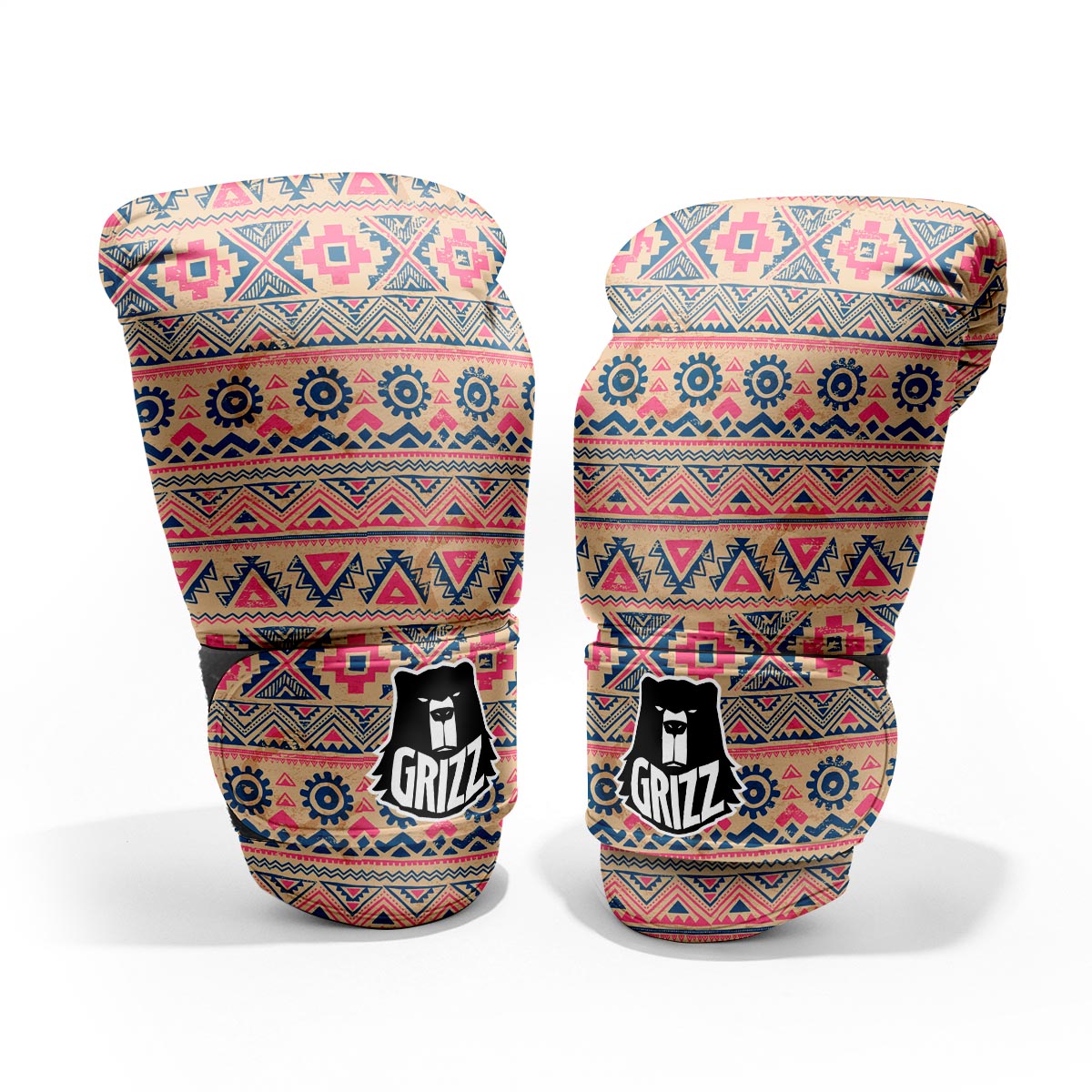 Indian Tribal Native Print Pattern Pro Boxing Glove
