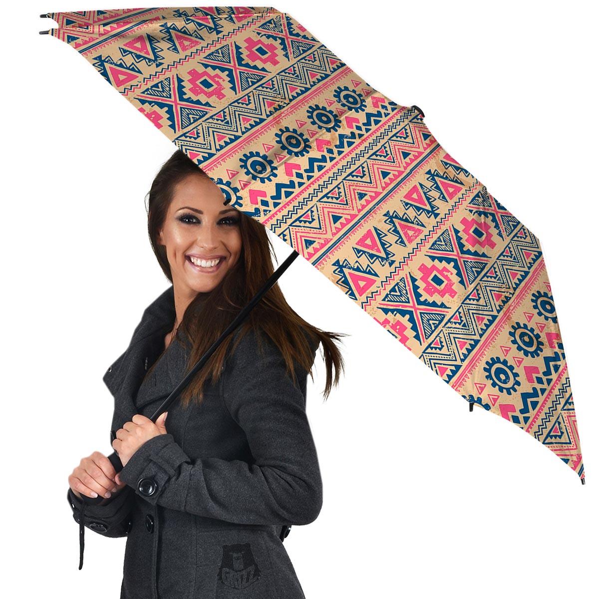 Indian Tribal Native Print Pattern Umbrella-grizzshop