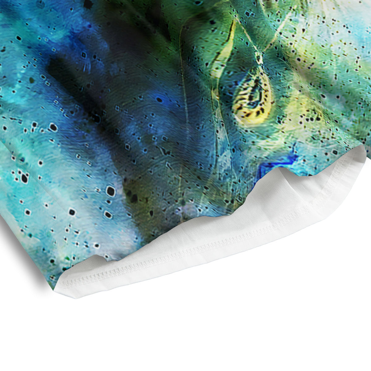 Liquid Trippy Holographic Neon Print Men's Athletic Shorts