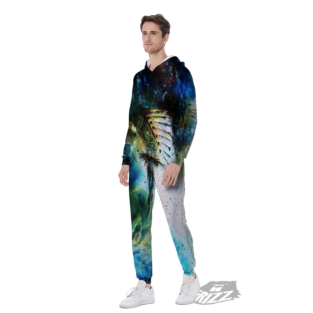 Indian Woman Galaxy Native Men's Jumpsuit-grizzshop