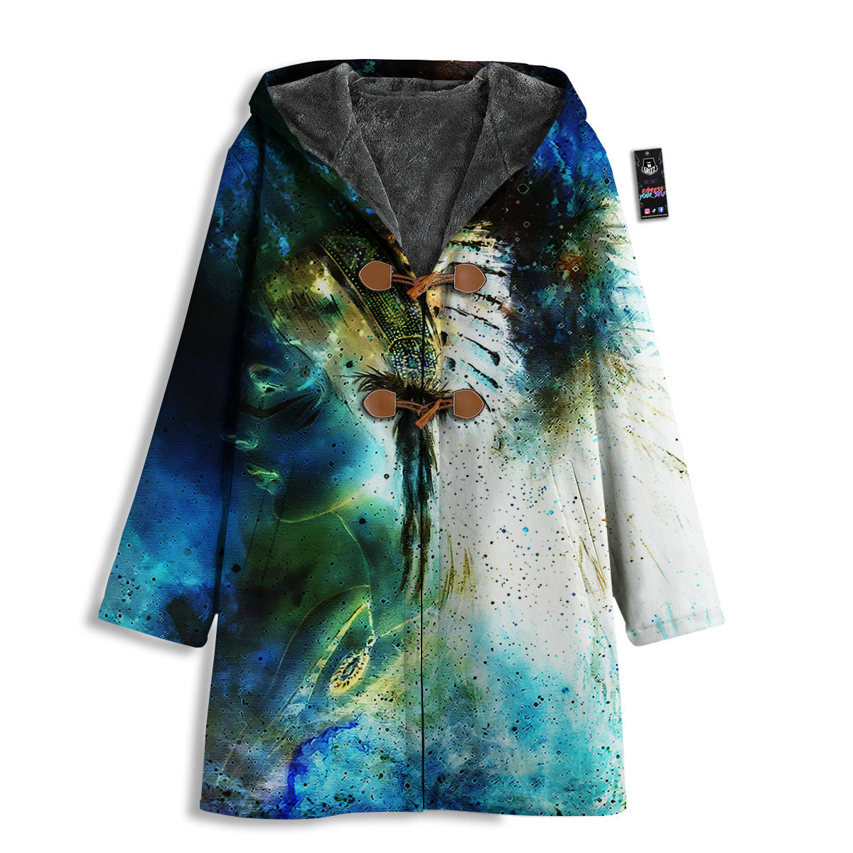 Indian Woman Galaxy Native Men's Windbreaker Jacket-grizzshop