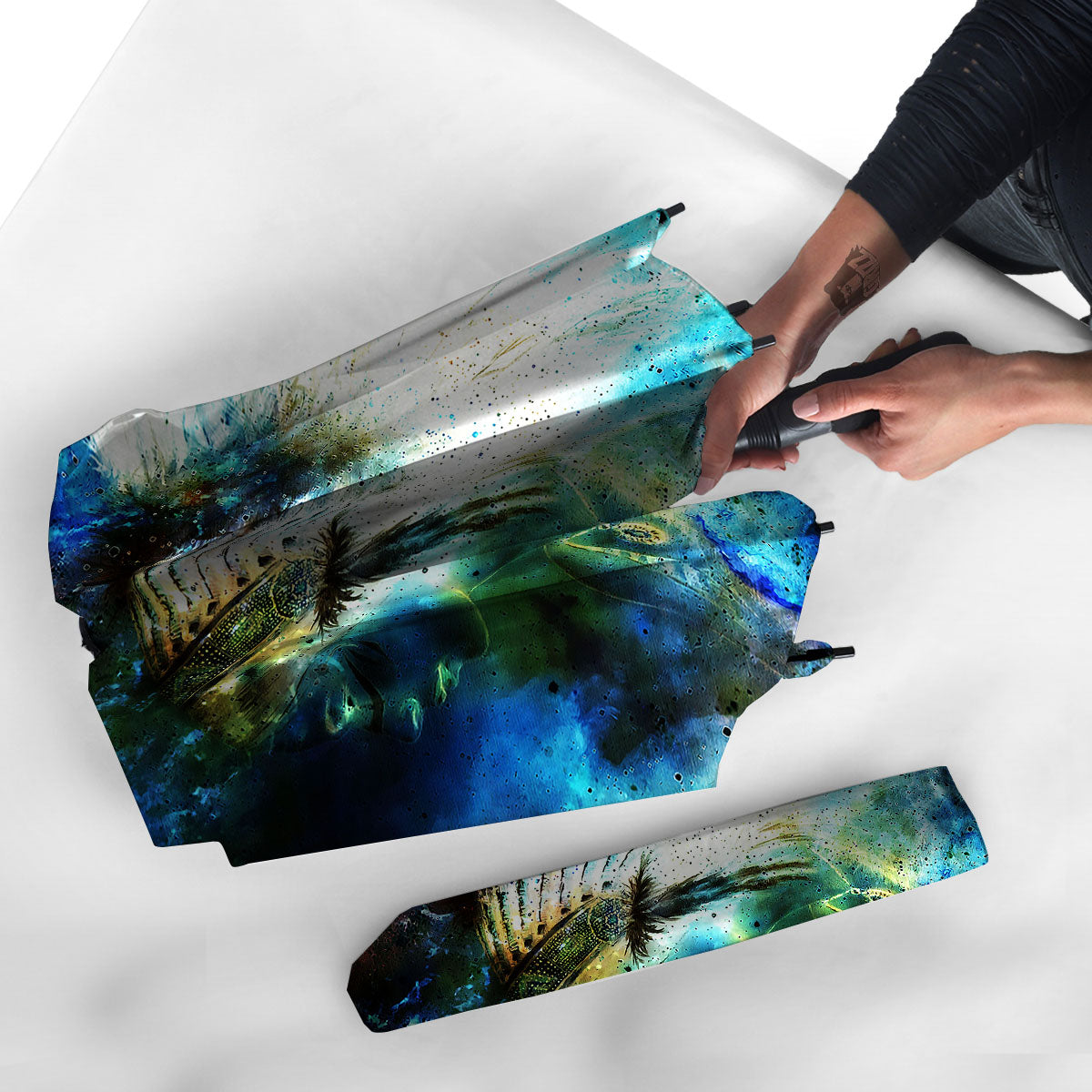 Indian Woman Galaxy Native Umbrella-grizzshop