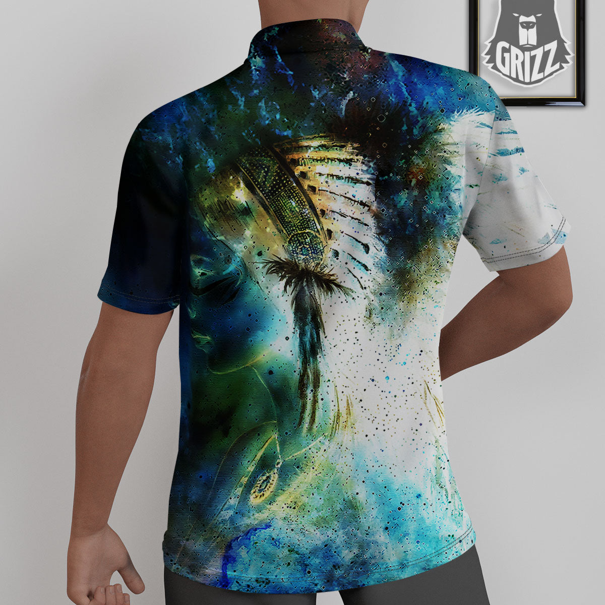 Indian Woman Galaxy Native Untucked Shirts-grizzshop