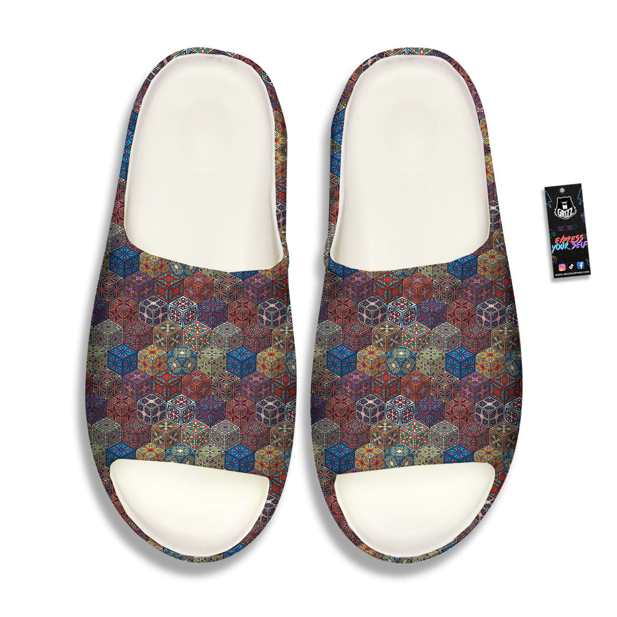 Indian Box Bohemian Print Pattern Sandals-grizzshop