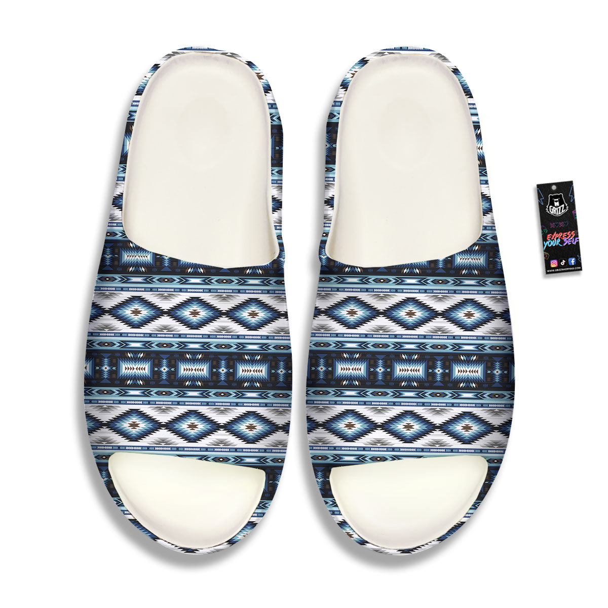 Indian Native American Print Pattern Sandals-grizzshop