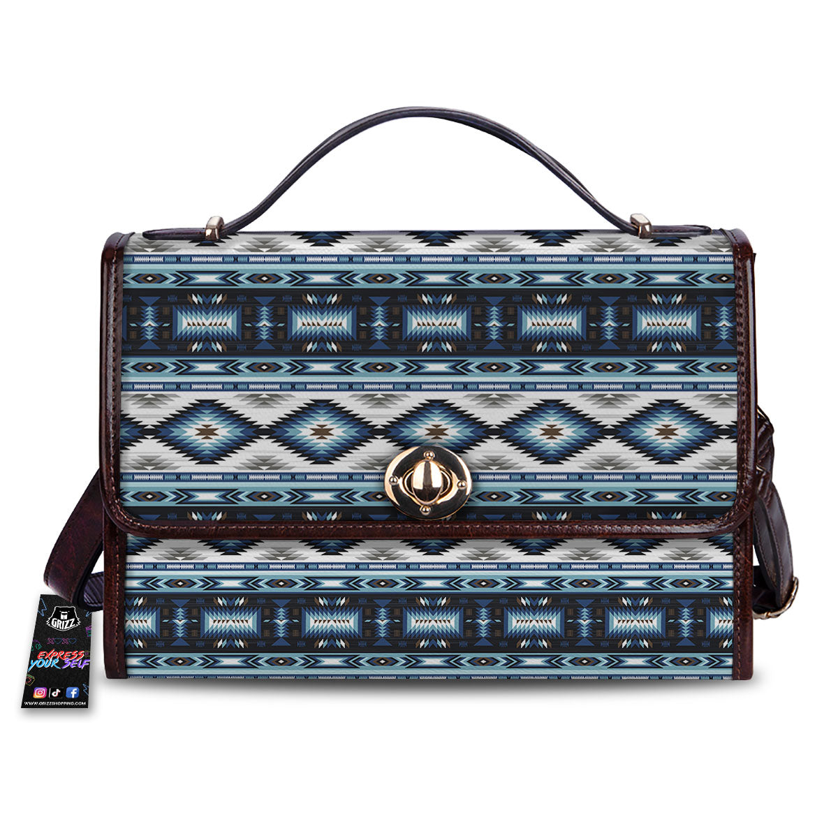 Indian Native American Print Pattern Women's Satchel Bag