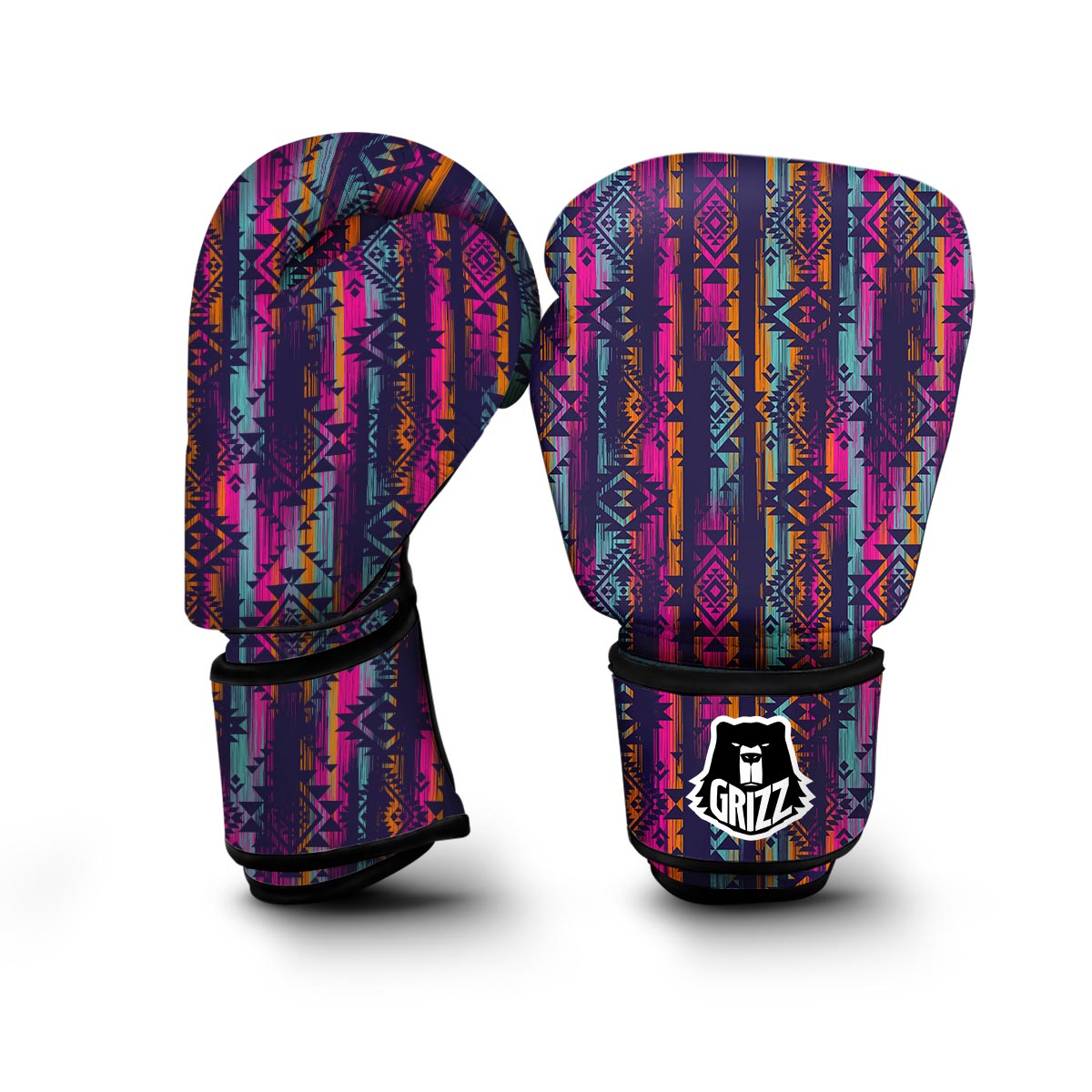 Indians Navajo Aztec Tribal Native American Print Boxing Gloves-grizzshop