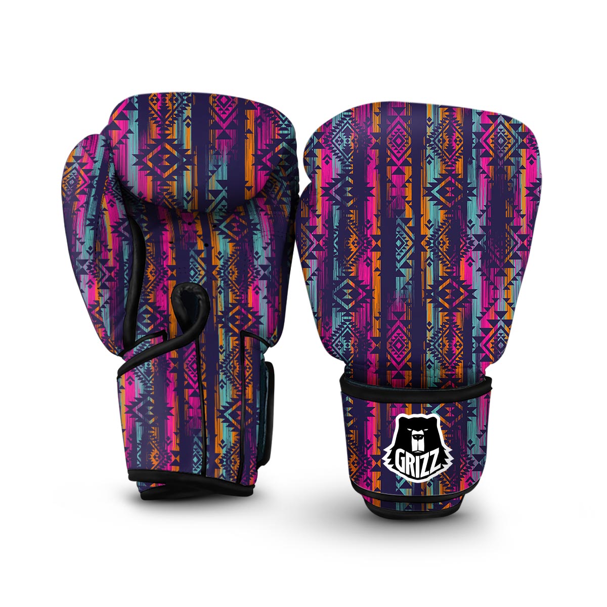 Indians Navajo Aztec Tribal Native American Print Boxing Gloves-grizzshop
