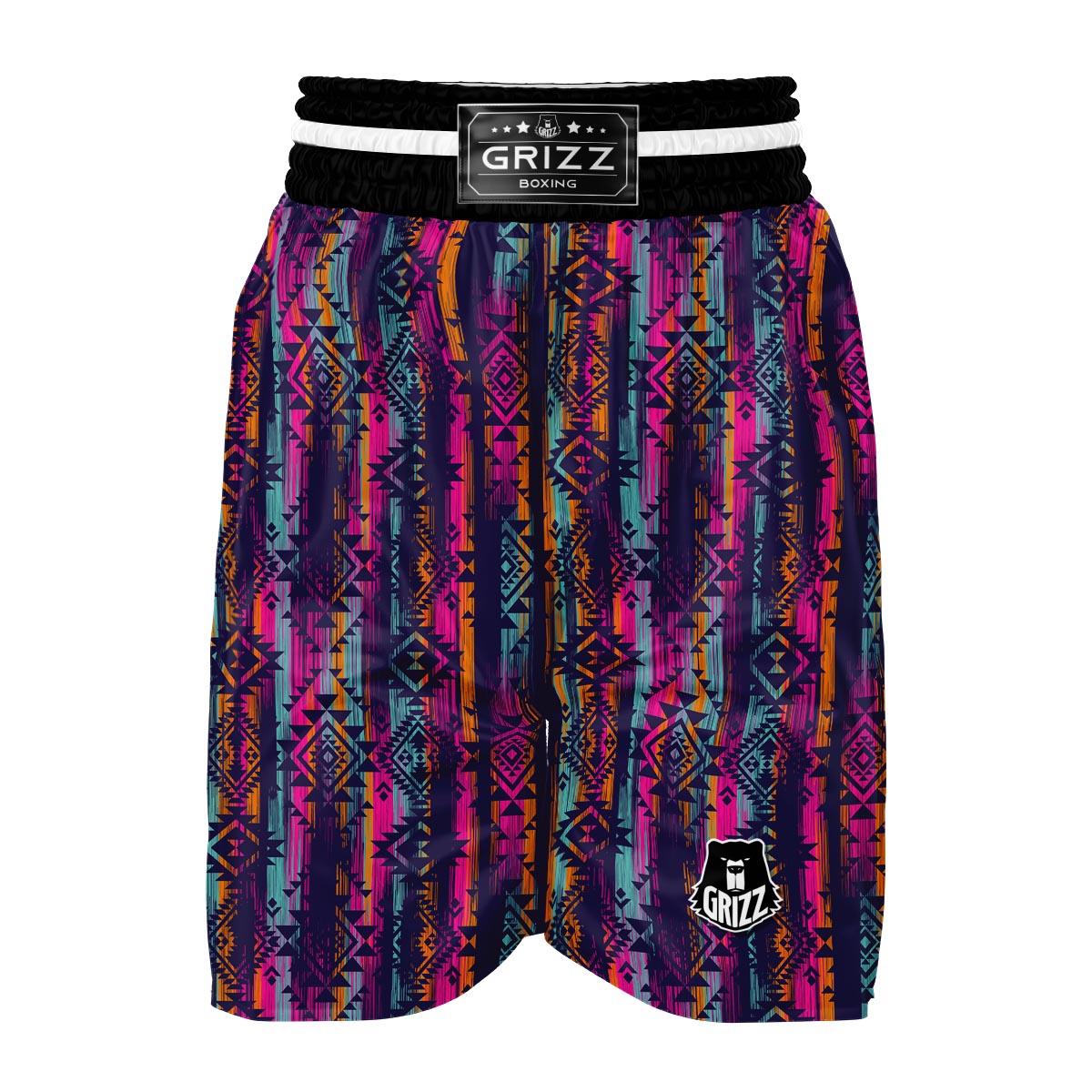 Indians Navajo Aztec Tribal Native American Print Boxing Shorts-grizzshop